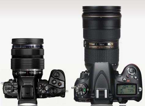 E-M1 con 12-40/2,8 - Nikon D610 con 24-70/2,8